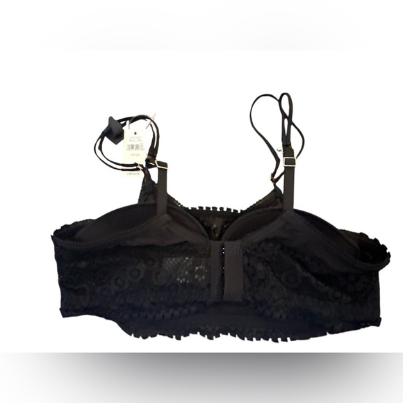 Aerie Black NWT black real power push up lace bra size 32A romantic fairy - Picture 5 of 8